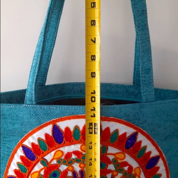 New handbag handmade embroidery/bead tote shoulder - Picture 3 of 5